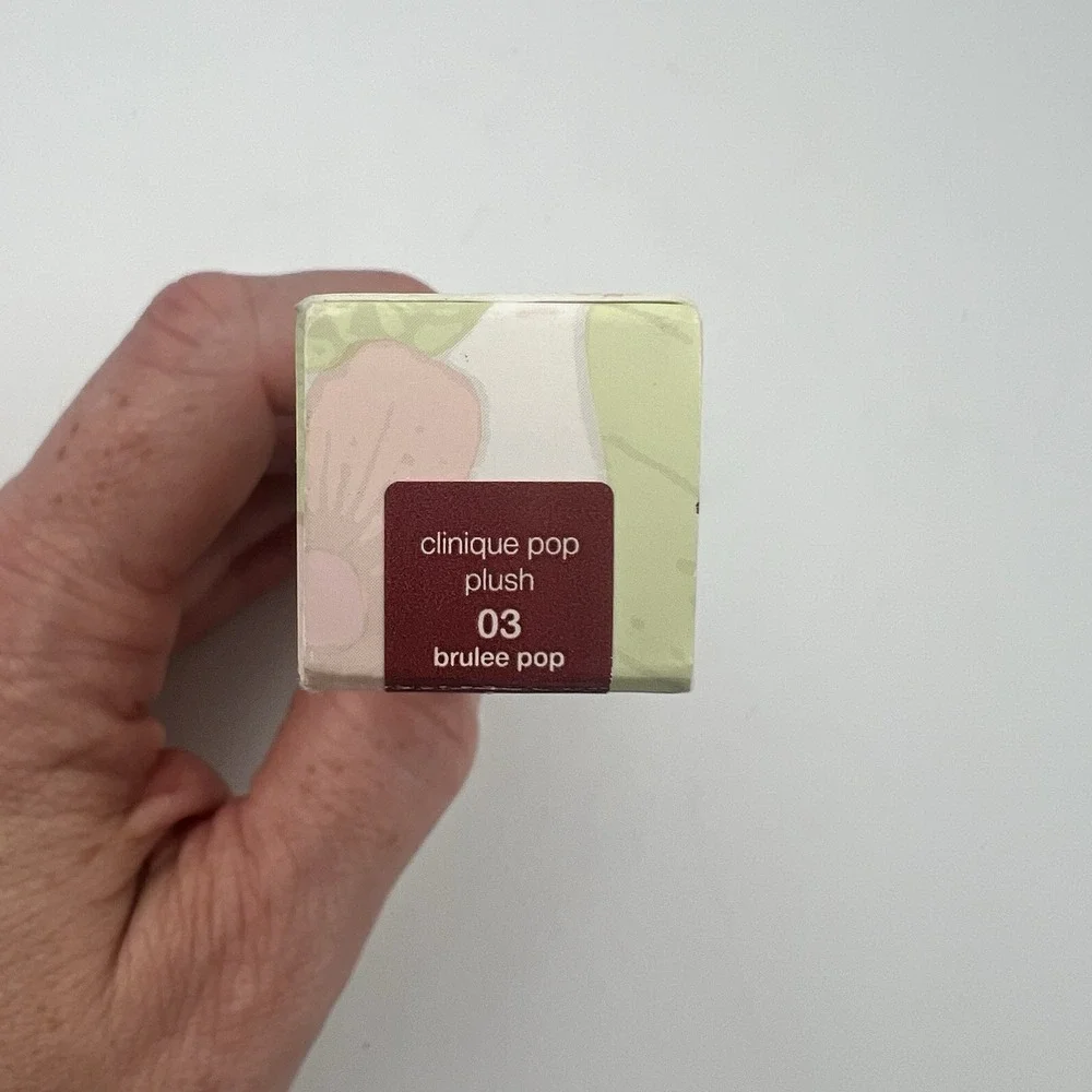 NEW! Clinique Pop Plush Creamy Lip Gloss  03 Brulee   0.11 oz Full Size
